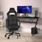 Flash Furniture Black LeatherSoft Gaming Chair with Skater Wheels CH-00288-BK-RLB-GG - alternate 1